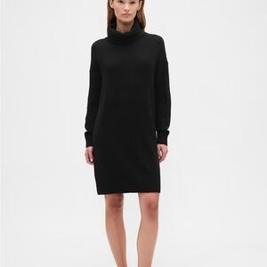 Gap Black Turtleneck sweatshirt Dress size medium tall
